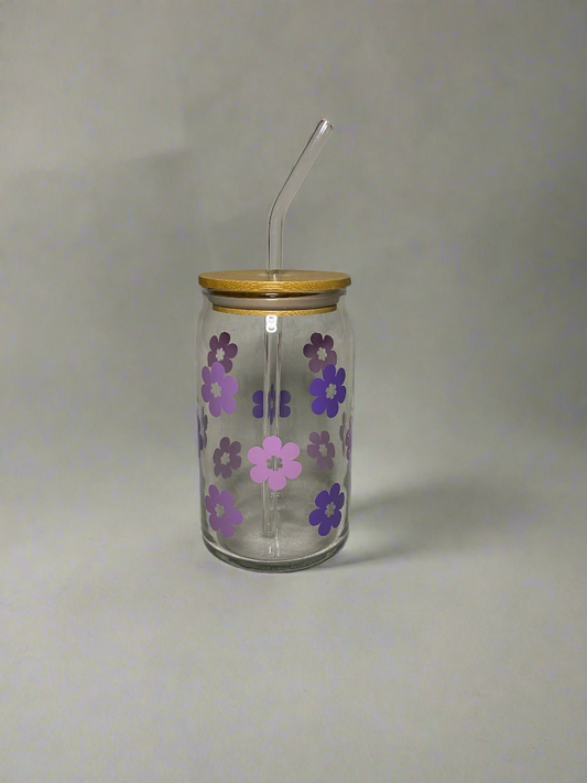 Lavender Fields Can Glass