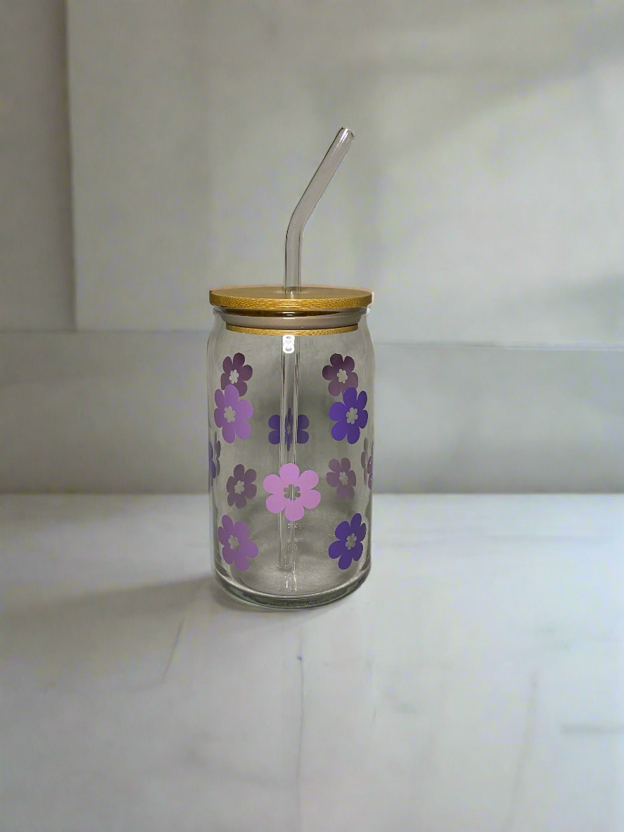 Lavender Fields Can Glass