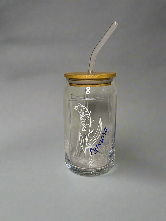 Personalised - Birth Flower & Name